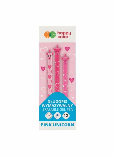 Happy Color Długopis wymazywalny wymazywalny HA 4120 01PU-3 wkład niebieski 0,5mm Happy Color