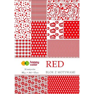 Happy Color Zeszyt papierów kolorowych A4 80g 15k Happy Color (HA 3808 2030-R)
