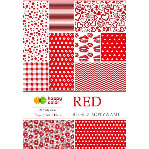 Happy Color Zeszyt papierów kolorowych A4 80g 15k Happy Color (HA 3808 2030-R)