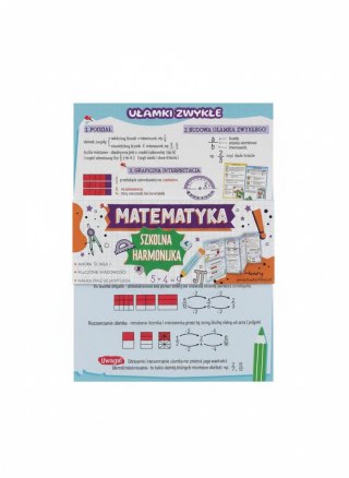 Henry Książeczka edukacyjna Ściąga harmonijka Matematyka ułamki zwykłe i dziesiętne Henry (5905701489176)