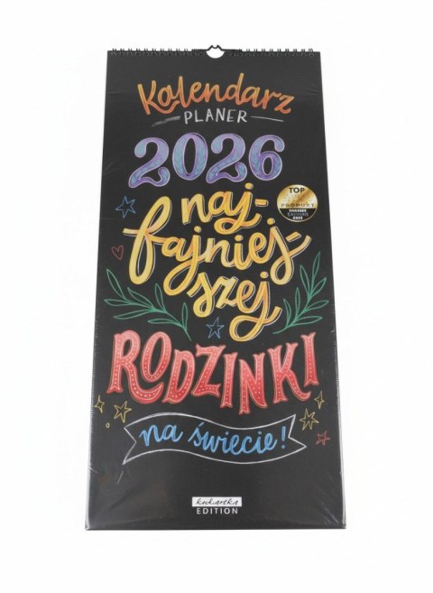 Kukartka Kalendarz ścienny planer Njfajniejszej rodzinki Kukartka