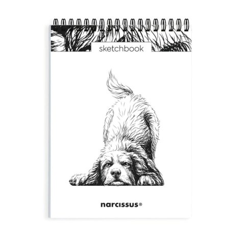 Narcissus Blok artystyczny szkicownik Pies A5 120g 60k Narcissus