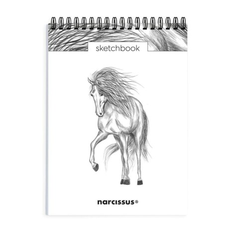 Narcissus Blok artystyczny szkicownik koń A5 120g 60k Narcissus