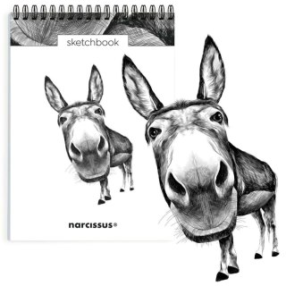 Narcissus Blok artystyczny szkicownik osioł A5 120g 60k Narcissus