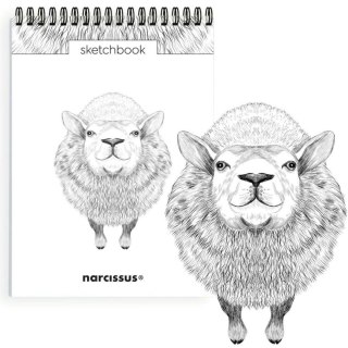 Narcissus Blok artystyczny szkicownik owca A5 120g 60k Narcissus