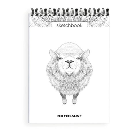 Narcissus Blok artystyczny szkicownik owca A5 120g 60k Narcissus