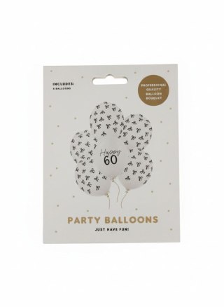 Partydeco Balon gumowy 60, Pastel Off-white mix 300mm Partydeco (SB14P-460-008Z-6)
