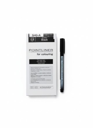 Pentel Cienkopis POINTLINER COLOUR wkład czarny 0,4mm 1kol. Pentel (S40-A)