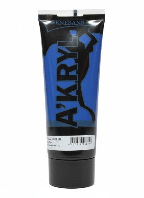 Renesans Farba akrylowa Błękit ftalo kolor: błękitny 200ml Renesans (20)