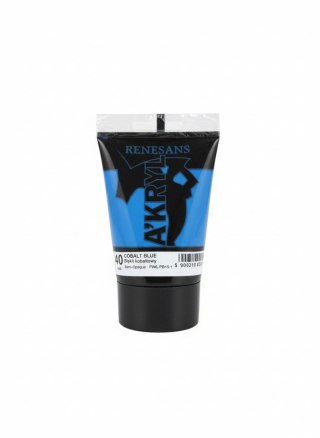 Renesans Farba akrylowa Błękit kobaltowy kolor: Błękit kobaltowy 100ml Renesans (40)