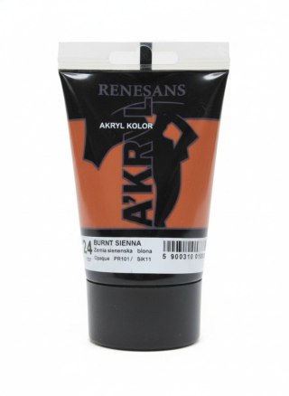 Renesans Farba akrylowa Ziemia sieneńska palona kolor: Ziemia sieneńska palona 100ml Renesans (24)