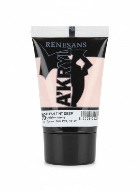 Renesans Farba akrylowa cielisty ciemny kolor: cielisty ciemny 100ml Renesans (36)