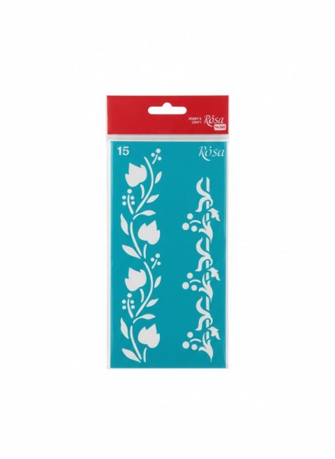 Rosa Szablon ornament kwiatowy Rosa (nr.15)