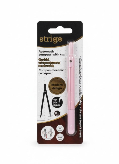 Strigo Cyrkiel automatyczny ze skuwką różowy 1 el. Strigo (SSC482)