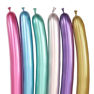 Arpex Balon do modelowania efekt chromu mix 10 szt Arpex (KB5135)