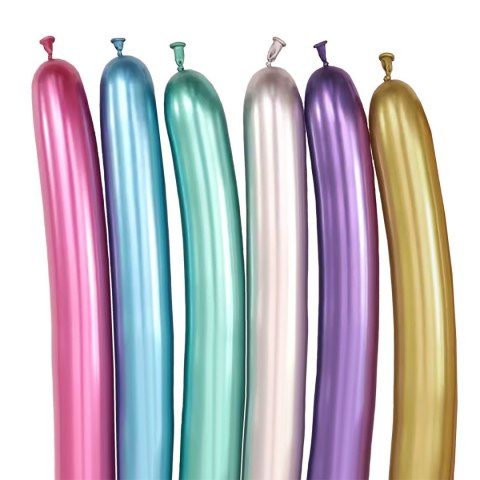 Arpex Balon do modelowania efekt chromu mix 10 szt Arpex (KB5135)