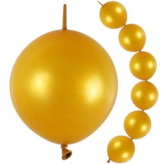 Arpex Balon gumowy z łącznikiem (10 szt.) złoty 130mm Arpex (KB7498)
