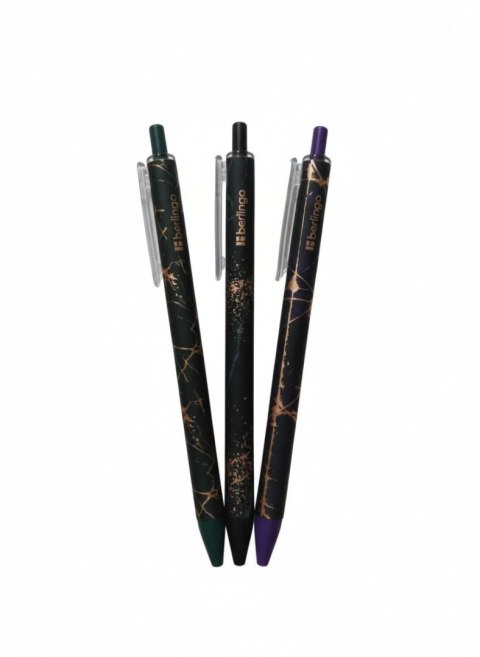 Berlingo Długopis Golden Shade wkład niebieski 0,7mm Berlingo (371281)