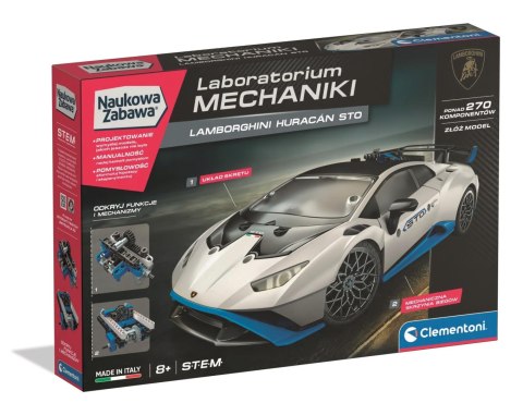 Clementoni Klocki konstrukcyjne Laboratorium Mechaniki Lamborgini Huracan Clementoni (50917)