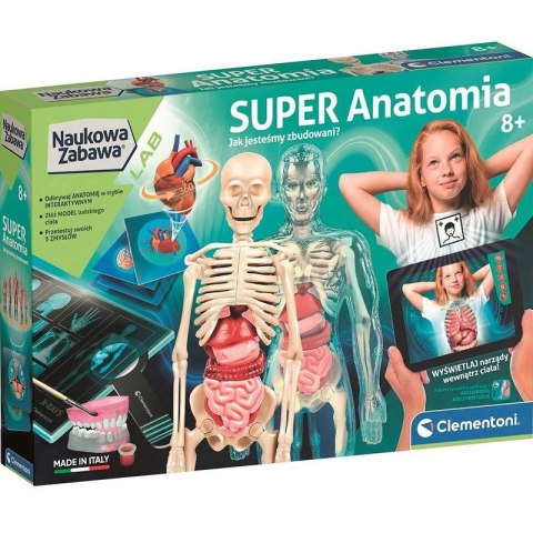 Clementoni Zestaw kreatywny dla dzieci Naukowa zabawa Super Anatomia Clementoni (50919)
