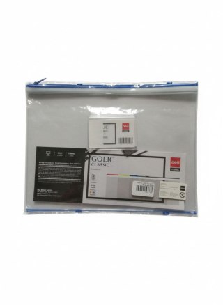 Deli Teczka plastikowa na suwak A4 A4 mix 180 mic. Deli (E5526 mix)
