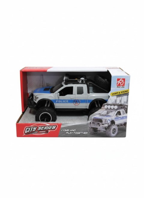 Dromader Samochód policyjny Jeep, światło i dźwięk Dromader (130-1351880)