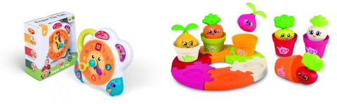 Dumel Pakiet PROMOCJA Zegar Tik Tak + układanka doniczki Dumel (612026+656901)