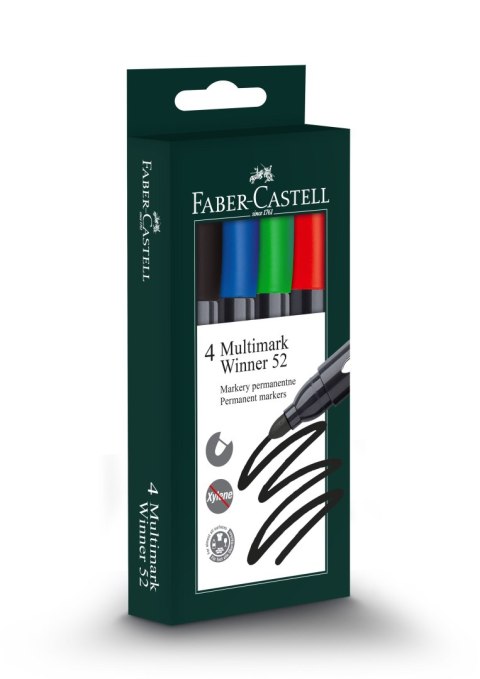 Faber Castell Marker permanentny winner 52 wkład mix 2,8mm okrągła końcówka Faber Castell (157804 FC)