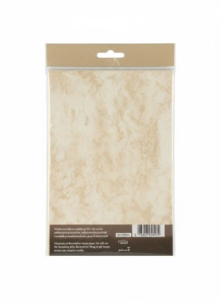 Galeria Papieru Bibuła gładka ozdobna marmur złoty 50mm x 65mm Galeria Papieru (259001)