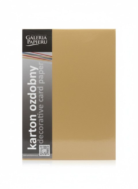 Galeria Papieru Papier ozdobny (wizytówkowy) pearl A4 ZŁOTY 210g Galeria Papieru (205454)