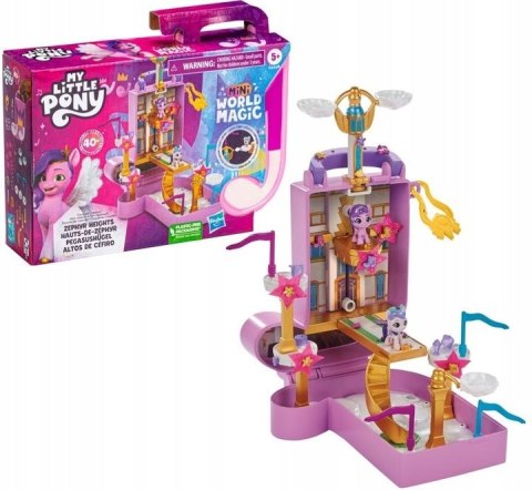 Hasbro Figurka My Little Pony - Przenośny zestaw Mini World Magic Creation Zephyr Heights + figurka Pipp Petals Hasbro (F5247)