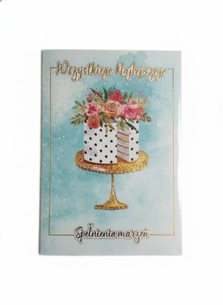 Henry Kartka składana A5 18 TORT GLAMOUR A5 Henry (5905701484140)