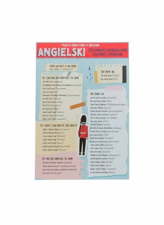 Henry Książeczka edukacyjna KARTA EDUKACYJNA CZASOWNIKI MODALNE I NIEREGULARNE Henry (5905701489831)