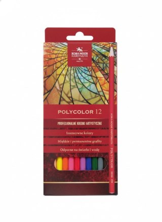 Koh-I-Noor Kredki ołówkowe polikolor 12 kol. Koh-I-Noor (3822)