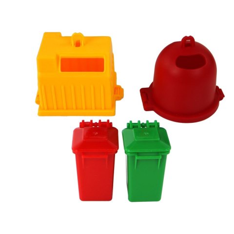 Lean Śmieciarka Dźwig Przyczepa Napęd Frykcyjny Dźwięki Zielona Lean (16619)