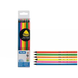 Milan Kredki ołówkowe Fluo 6 kol. Milan (752306)
