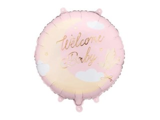 Partydeco Balon foliowy Welcome Baby 18cal Partydeco (FB350-081J)