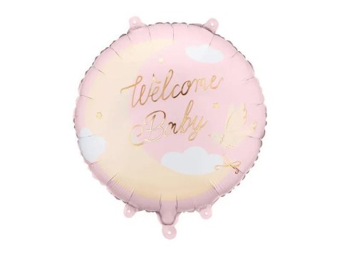 Partydeco Balon foliowy Welcome Baby 18cal Partydeco (FB350-081J)