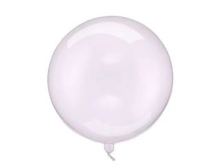Partydeco Balon gumowy Kula, 40cm, transparentny fiolet transparentny 400mm 16cal Partydeco (ORB16-1-014)