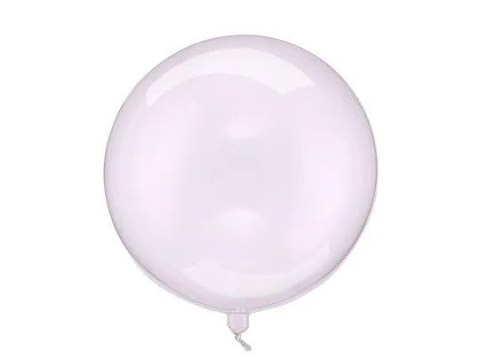 Partydeco Balon gumowy Kula, 40cm, transparentny fiolet transparentny 400mm 16cal Partydeco (ORB16-1-014)