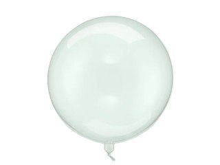 Partydeco Balon gumowy Kula, 40cm, transparentny zielony transparentny 400mm 16cal Partydeco (ORB16-1-012)