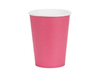 Partydeco Kubek jednorazowy ciemny róż papier 250ml Partydeco (KPP90-006-EU1)