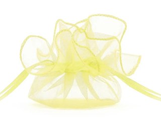 Partydeco Organza Woreczki z organzy, j. żółty, 26cm (1 op. / 20 szt.) Partydeco (WRG6-084J)