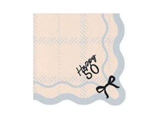 Partydeco Serwetki Happy 50 mix papier [mm:] 330x330 Partydeco (SP33-102-50)
