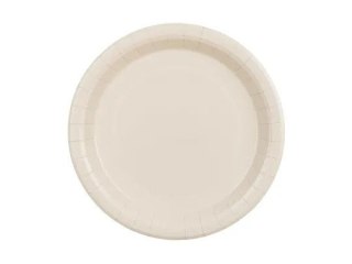 Partydeco Talerz jednorazowy beżowe papier śr. 230mm 6 szt Partydeco (TPP102-013)