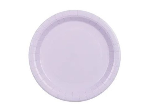 Partydeco Talerz jednorazowy lawenda papier śr. 230mm 6 szt Partydeco (TPP102-002)