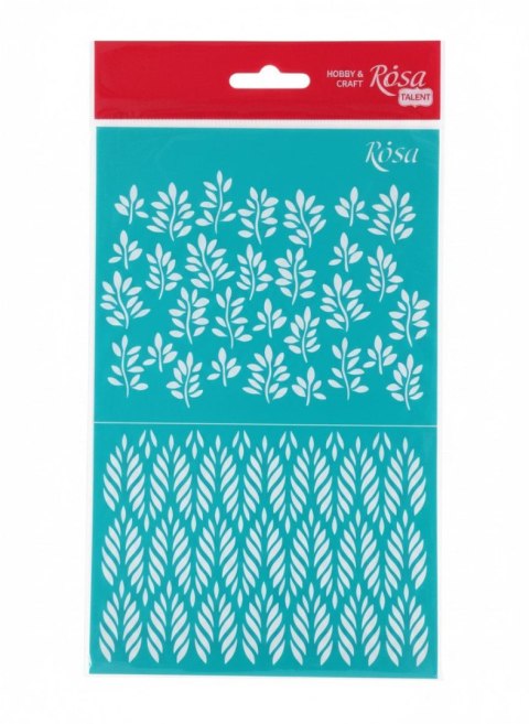 Rosa Szablon Liście Rosa (1140)