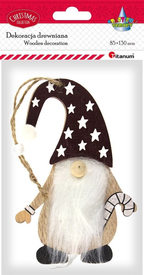 Titanum Ozdoba drewniana Craft-Fun Series Skrzat XMAS Titanum (22HY1248)