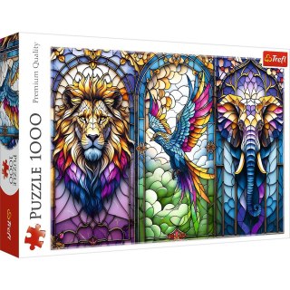 Trefl Puzzle Witraż: Zwierzęta Trefl (10957)