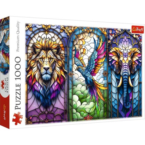 Trefl Puzzle Witraż: Zwierzęta Trefl (10957)